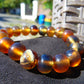 18 Gram 18 Small Beads Bracelet Indonesian Yellow Bluish Amber for Healing SB34
