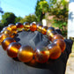 18 Gram 18 Small Beads Bracelet Indonesian Yellow Bluish Amber for Healing SB34