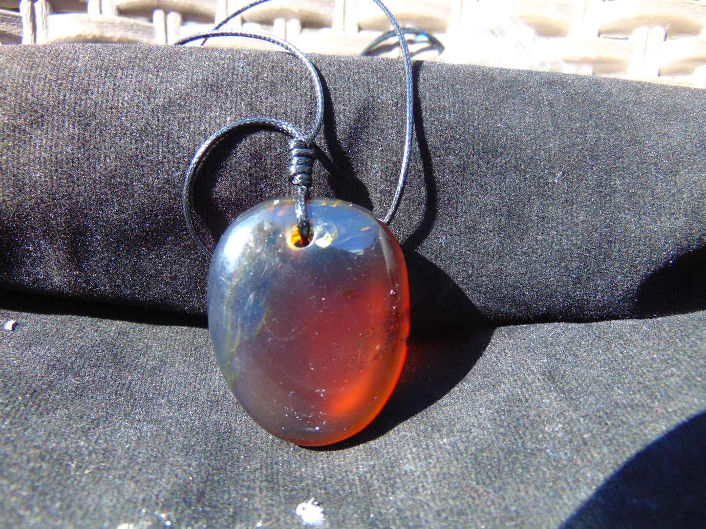 11 gram Pendant Indonesian Blue Amber for Healing 26A363