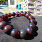 14 Gram 18 Small Beads Bracelet Indonesian Red Bluish Amber for Healing SB53