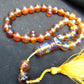 68 gr Tasbih Mesbah Rosary 35 Beads 14 mm Indonesian Yellow Blue Amber for Healing TB14i2