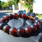 14 Gram 18 Small Beads Bracelet Indonesian Red Bluish Amber for Healing SB53