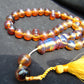 68 gr Tasbih Mesbah Rosary 35 Beads 14 mm Indonesian Yellow Blue Amber for Healing TB14i2