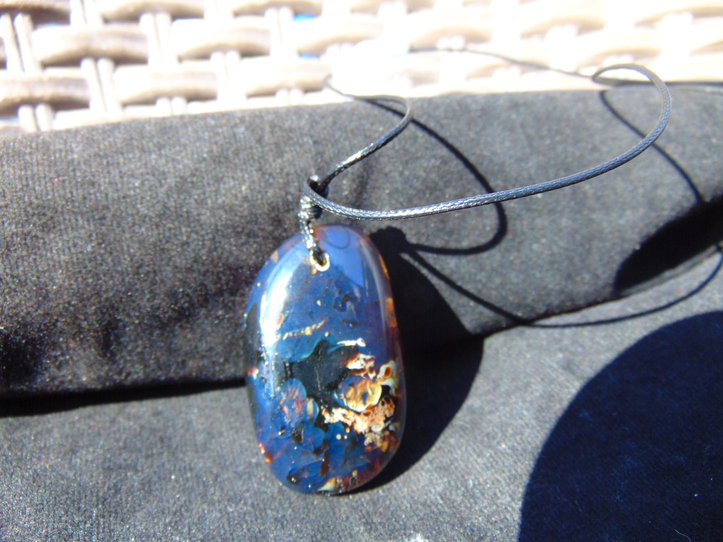 15 gram Pendant Indonesian Blue Amber for Healing 26N98