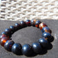 19 Gram 18 Small Beads Bracelet Indonesian Red Dark Bluish Amber for Healing SB55