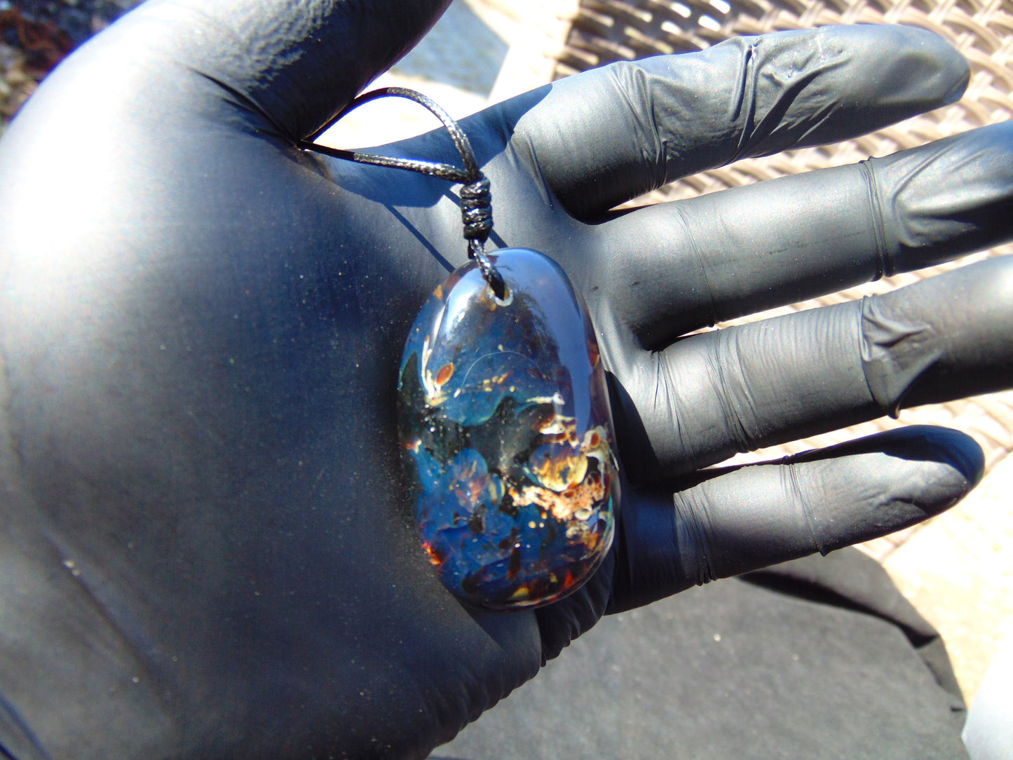 15 gram Pendant Indonesian Blue Amber for Healing 26N98
