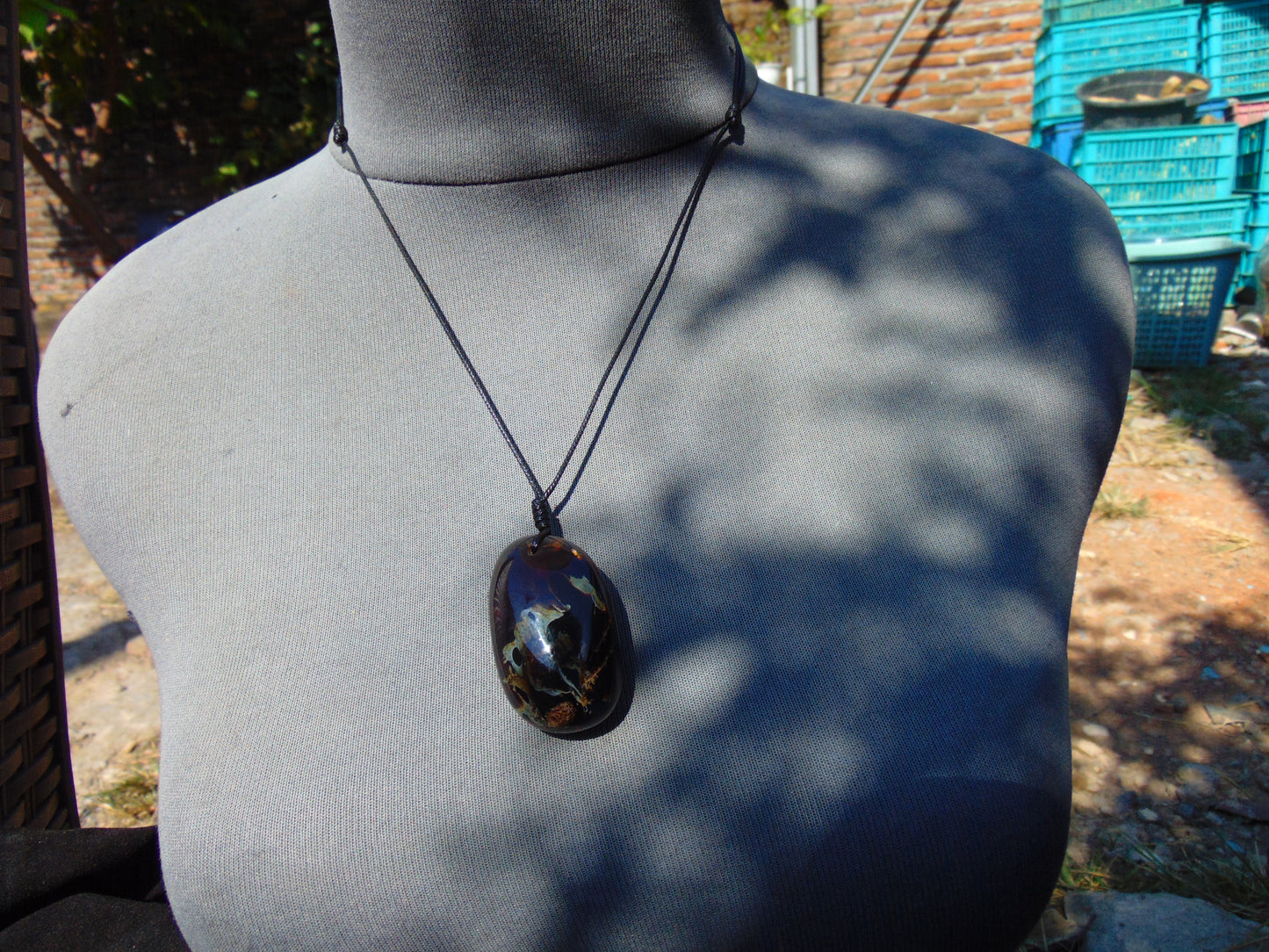 15 gram Pendant Indonesian Blue Amber for Healing 26N98
