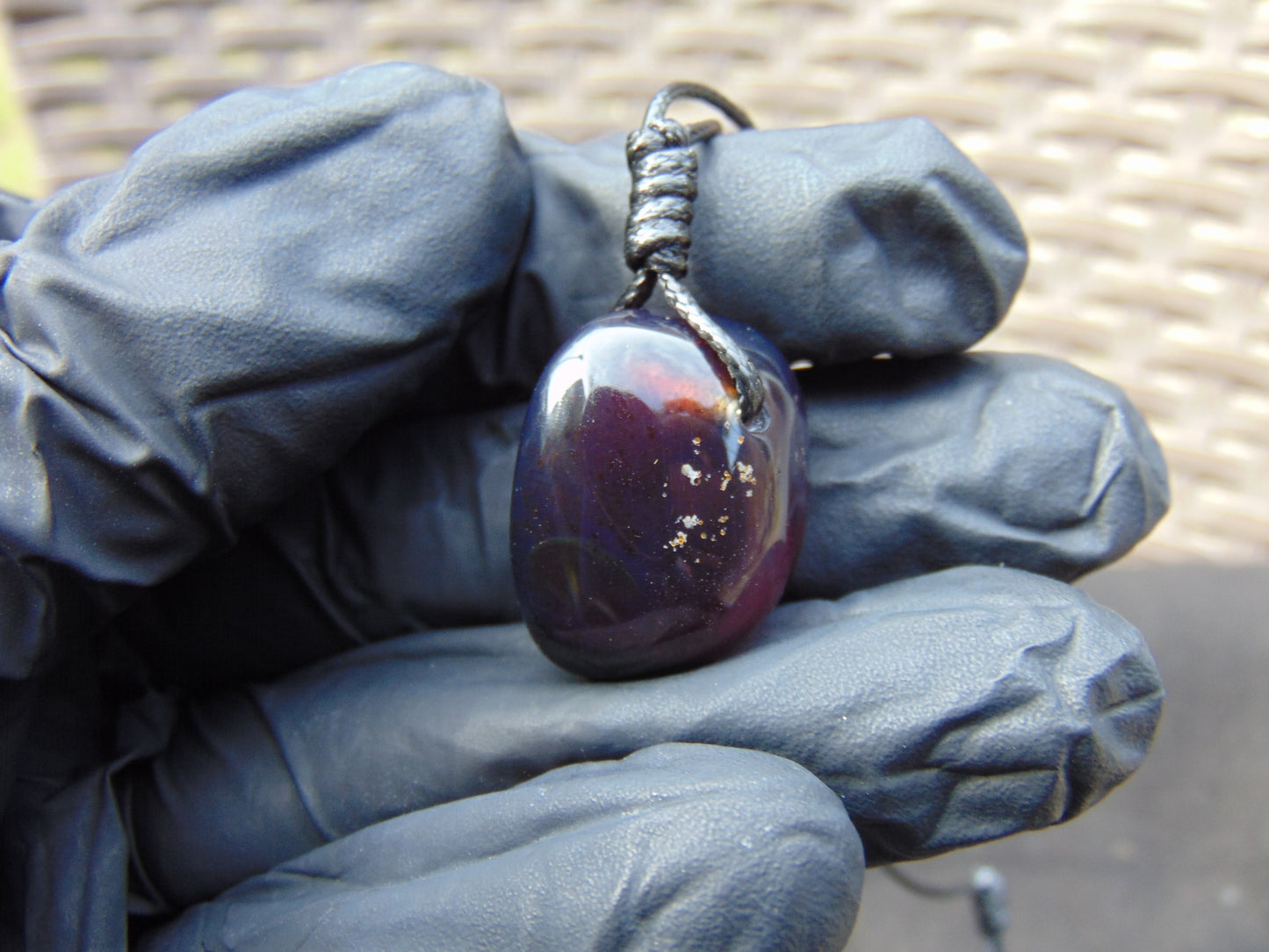 4 gram Pendant Indonesian Blue Amber for Healing 26A162