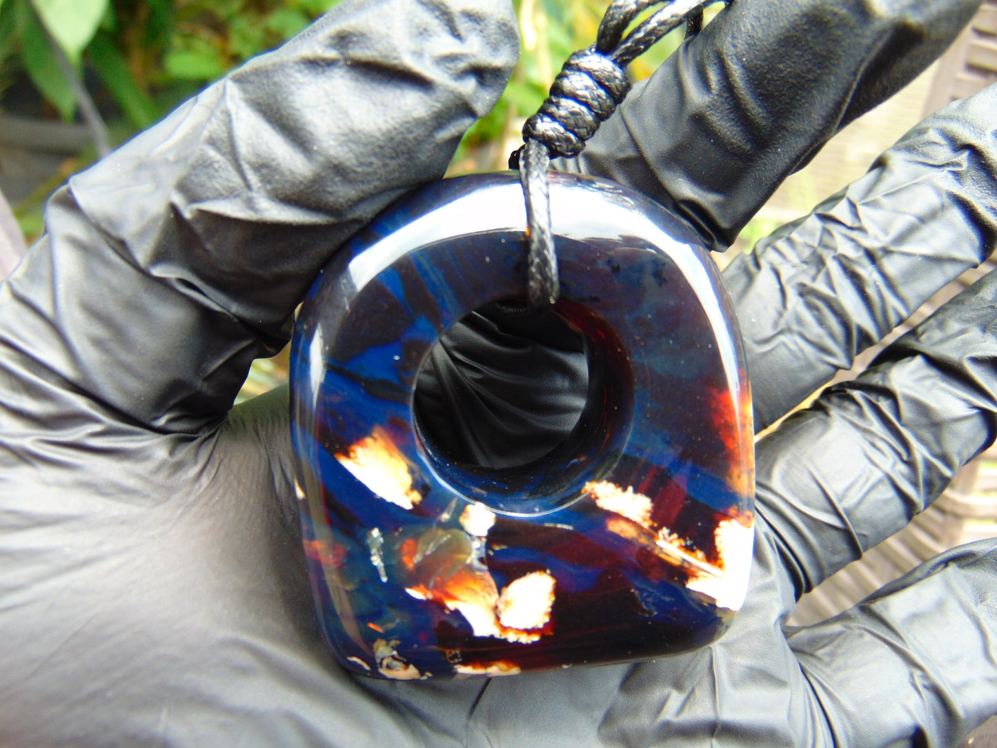 30 gram Ring Pendant Indonesian Blue Amber for Healing 25A218