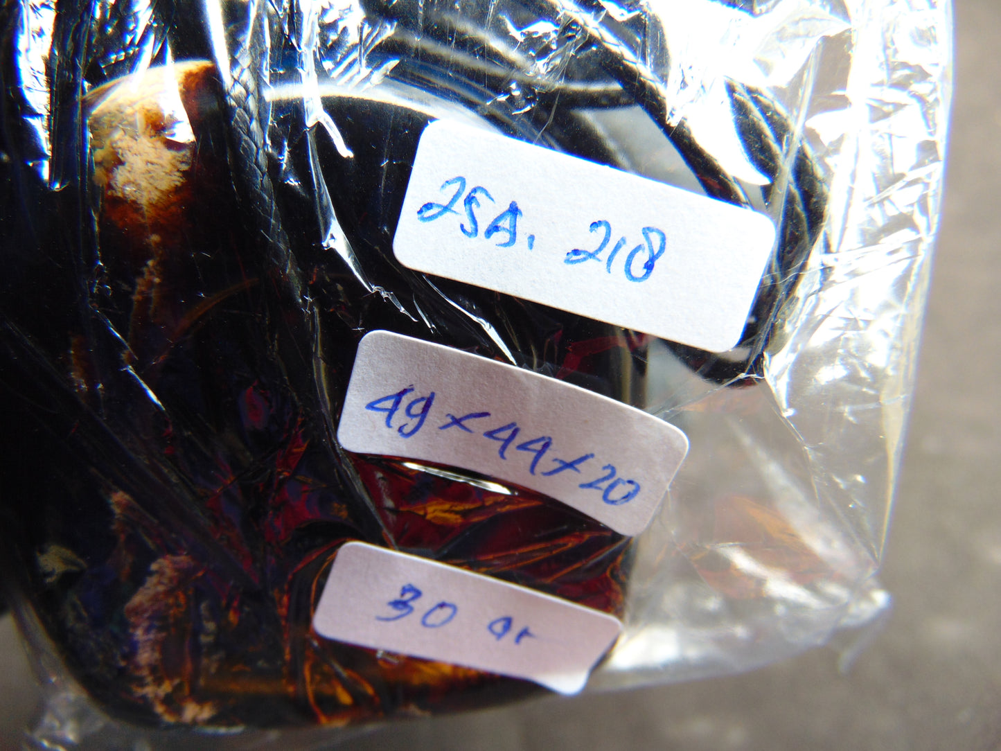30 gram Ring Pendant Indonesian Blue Amber for Healing 25A218