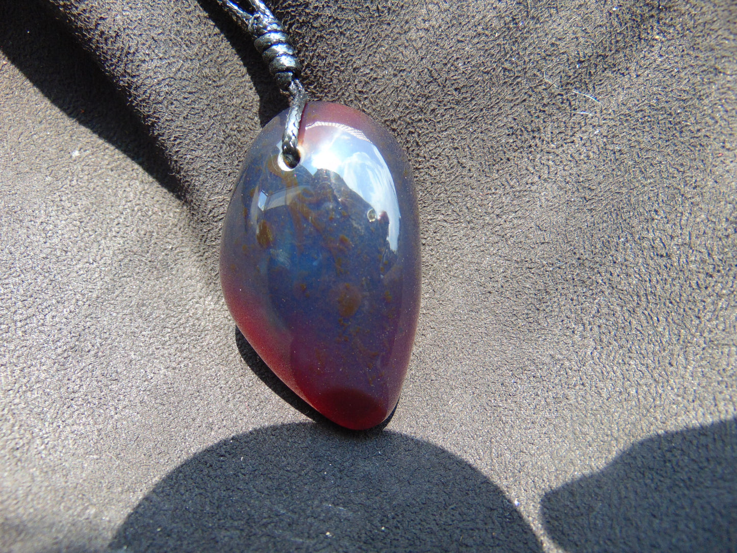 36 gr Big Pendant 57x36x33 mm Indonesian Blue Amber for Healing Y6