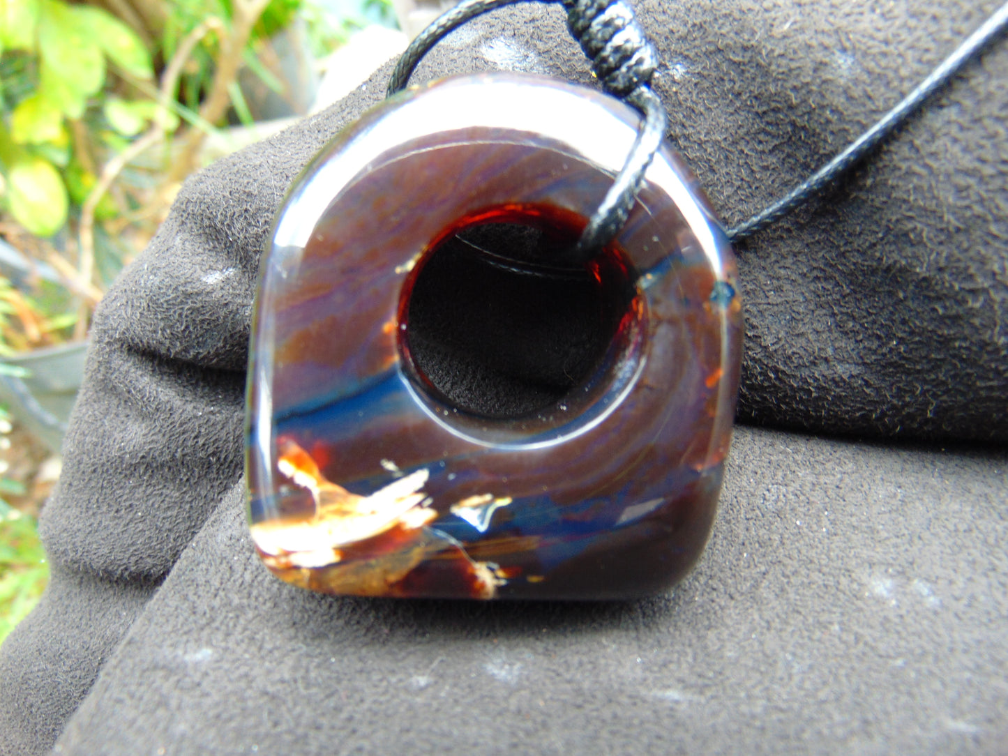 27 gram Ring Pendant Indonesian Blue Amber for Healing 25A215
