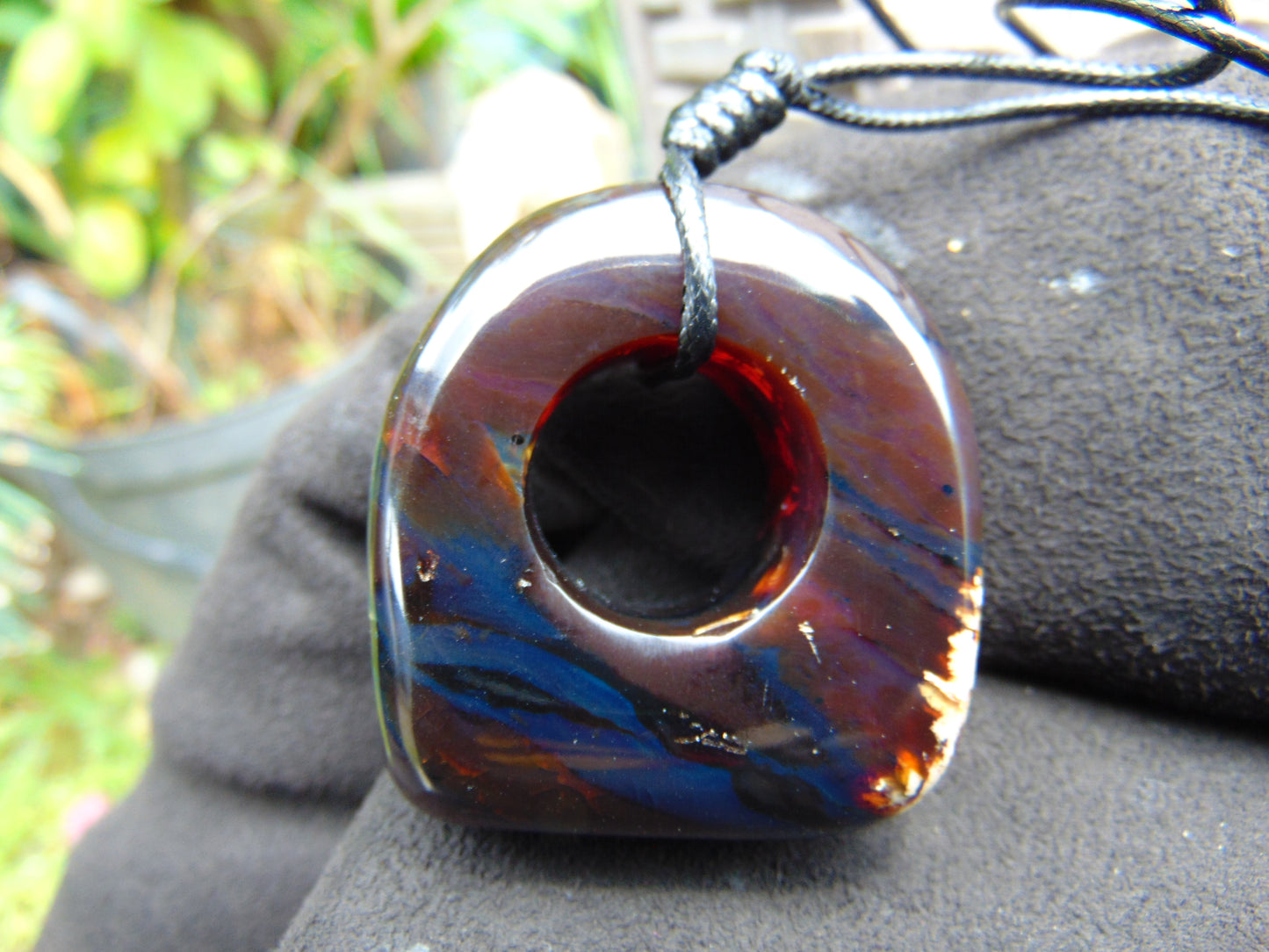 27 gram Ring Pendant Indonesian Blue Amber for Healing 25A215