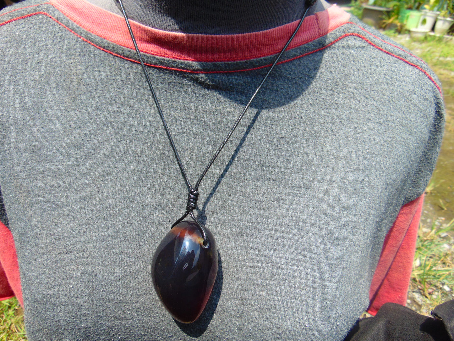 36 gr Big Pendant 57x36x33 mm Indonesian Blue Amber for Healing Y6