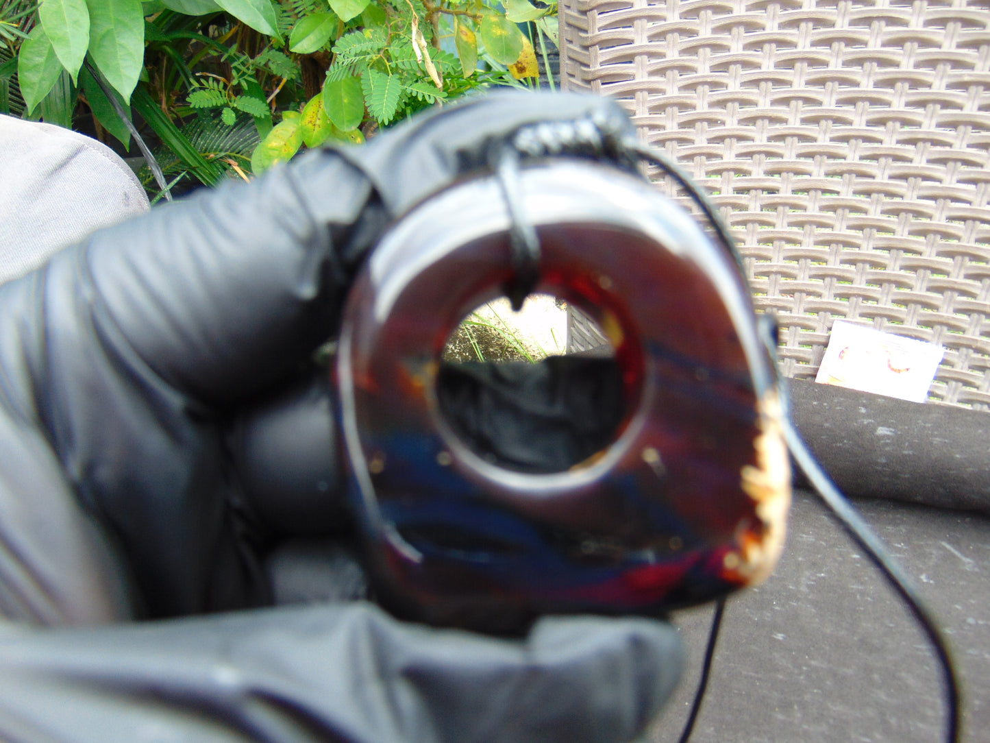 27 gram Ring Pendant Indonesian Blue Amber for Healing 25A215