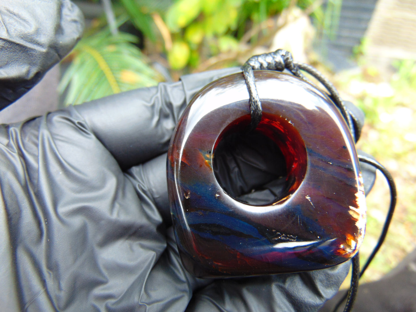 27 gram Ring Pendant Indonesian Blue Amber for Healing 25A215