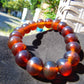 18 Gram 18 Small Beads Bracelet Indonesian Red Bluish Amber for Healing SB40