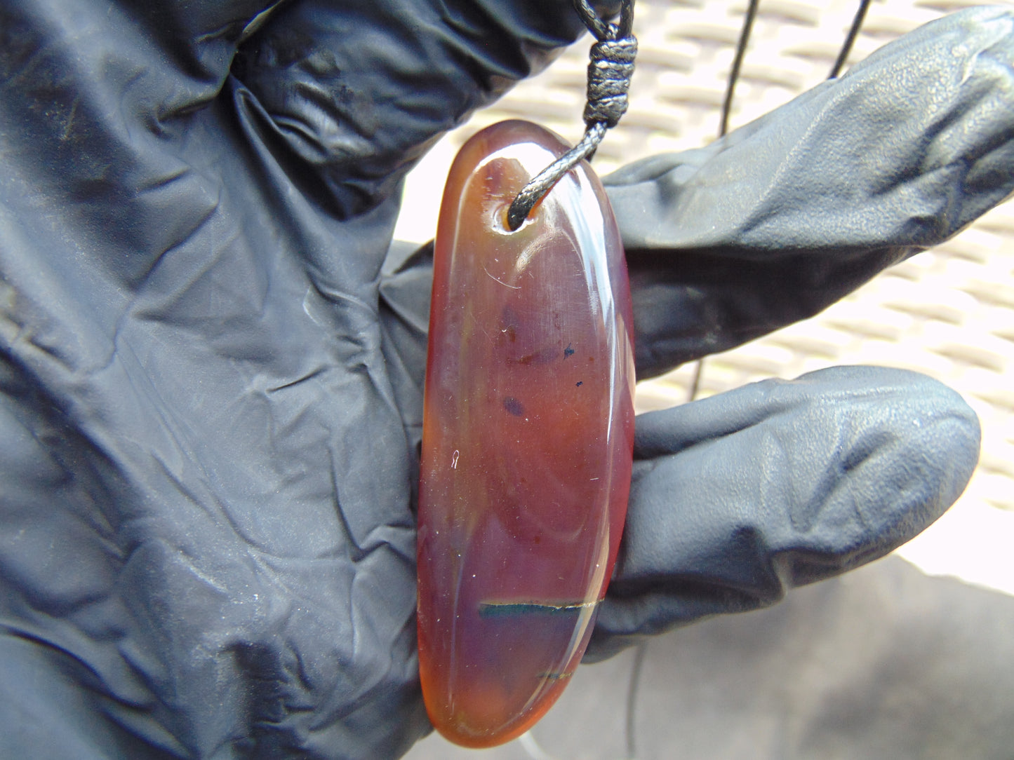 7 gram Pendant Indonesian Red Amber for Healing 26A165