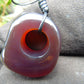 27 gram Ring Pendant Indonesian Red Blue Amber for Healing 25A217