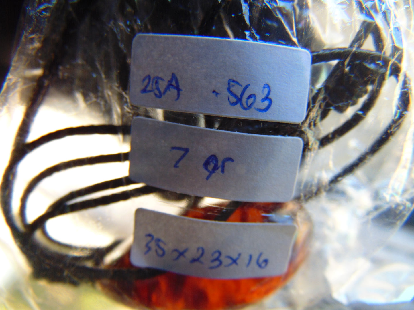 7 gram Pendant Indonesian Red Amber for Healing 25A563