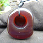 27 gram Ring Pendant Indonesian Red Blue Amber for Healing 25A217