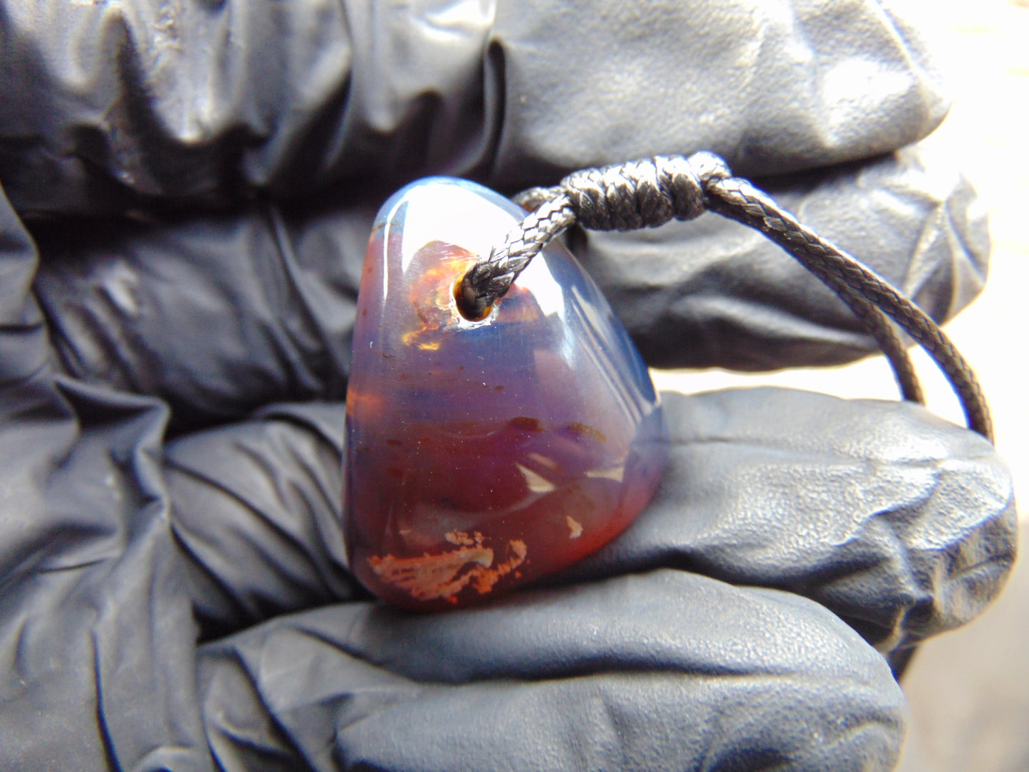 5 gram Pendant Indonesian Blue Amber for Healing 26A183
