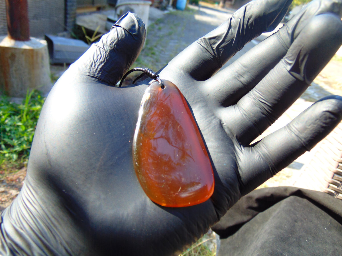 7 gram Pendant Indonesian Blue Amber for Healing 26A349