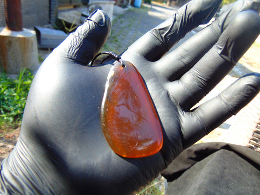 7 gram Pendant Indonesian Blue Amber for Healing 26A349