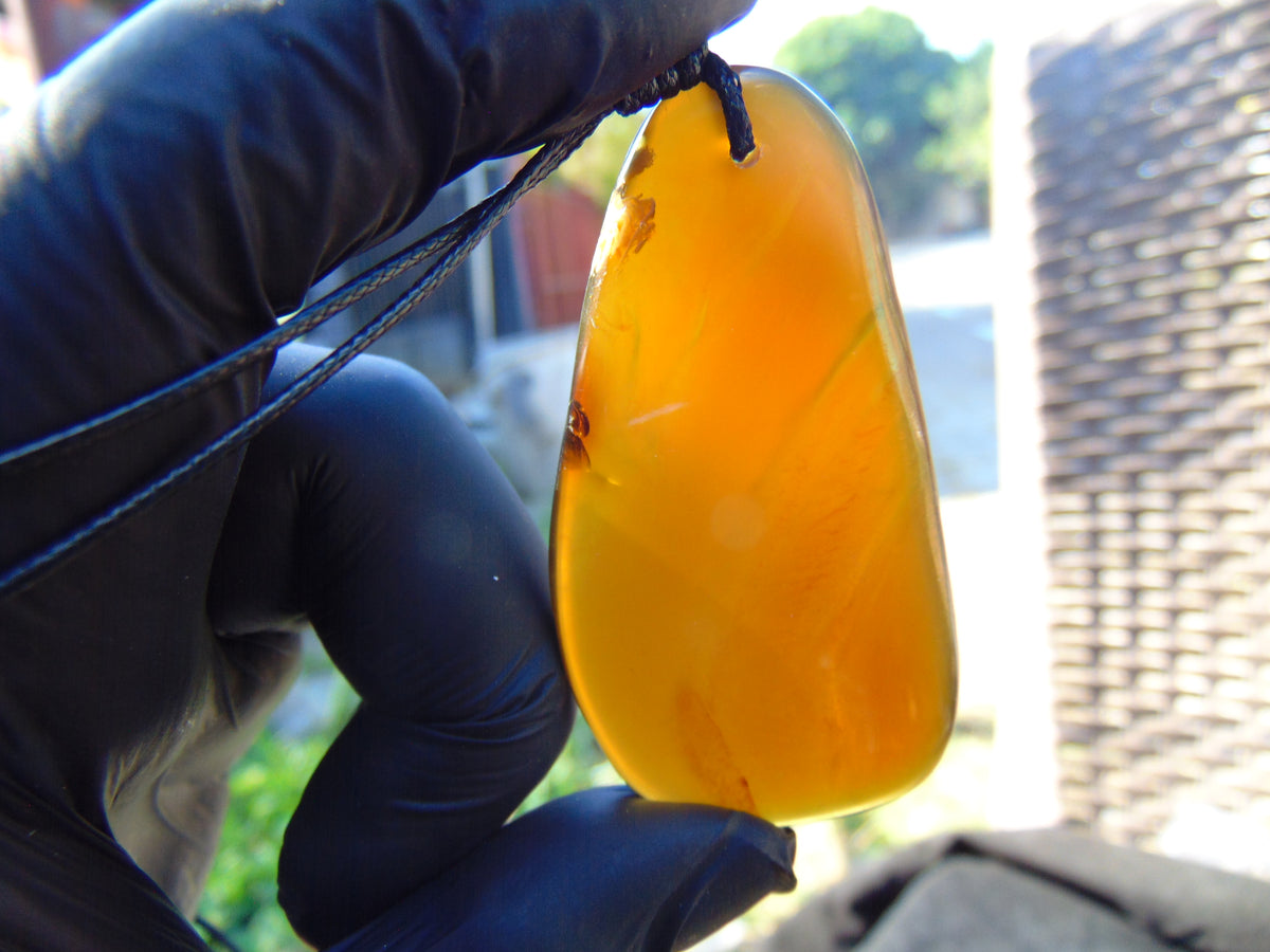 7 gram Pendant Indonesian Blue Amber for Healing 26A349