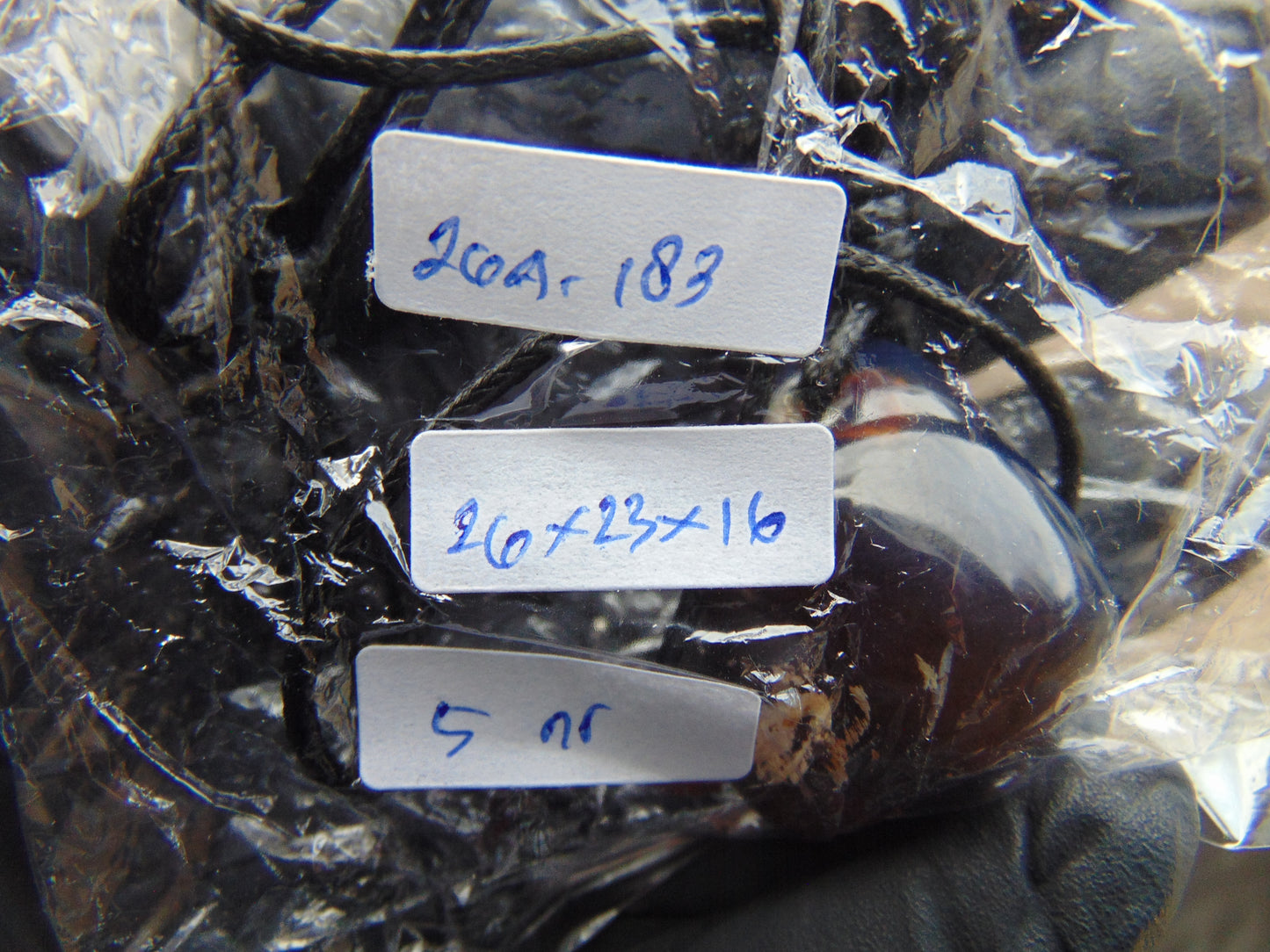 5 gram Pendant Indonesian Blue Amber for Healing 26A183