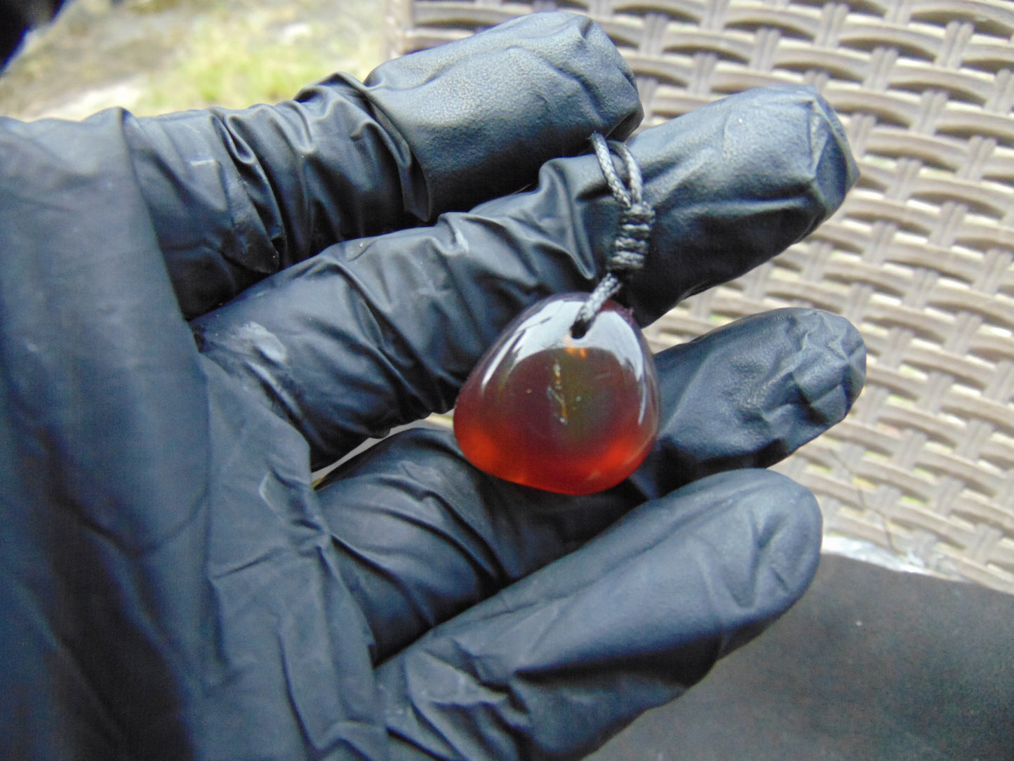 4 gram Pendant Indonesian Red Amber for Healing 26A136