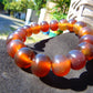 18 Gram 18 Small Beads Bracelet Indonesian Red Bluish Amber for Healing SB35