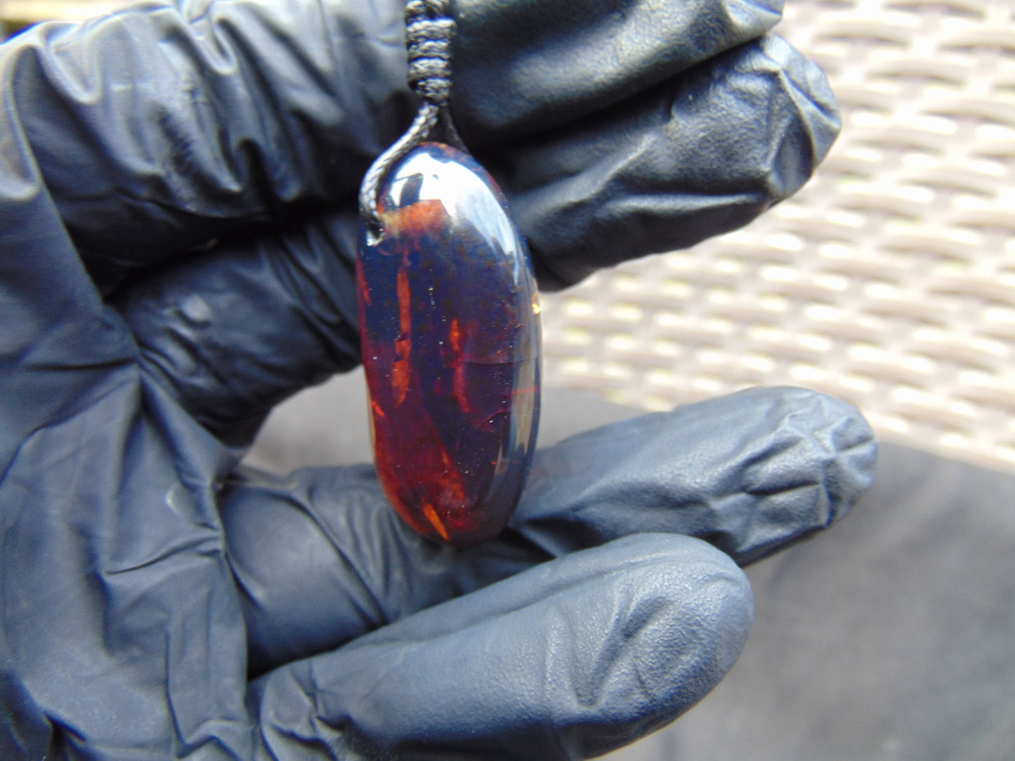 6 gram Pendant Indonesian Blue Amber for Healing 26A168