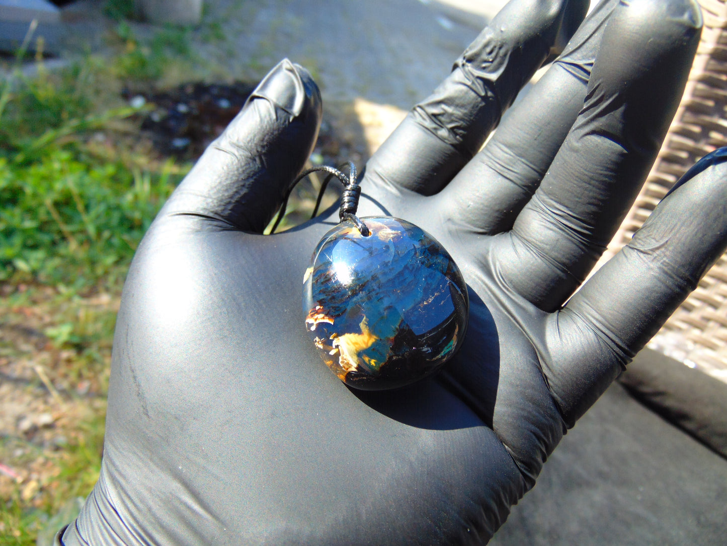 14 gram Pendant Indonesian Blue Amber for Healing 26N100