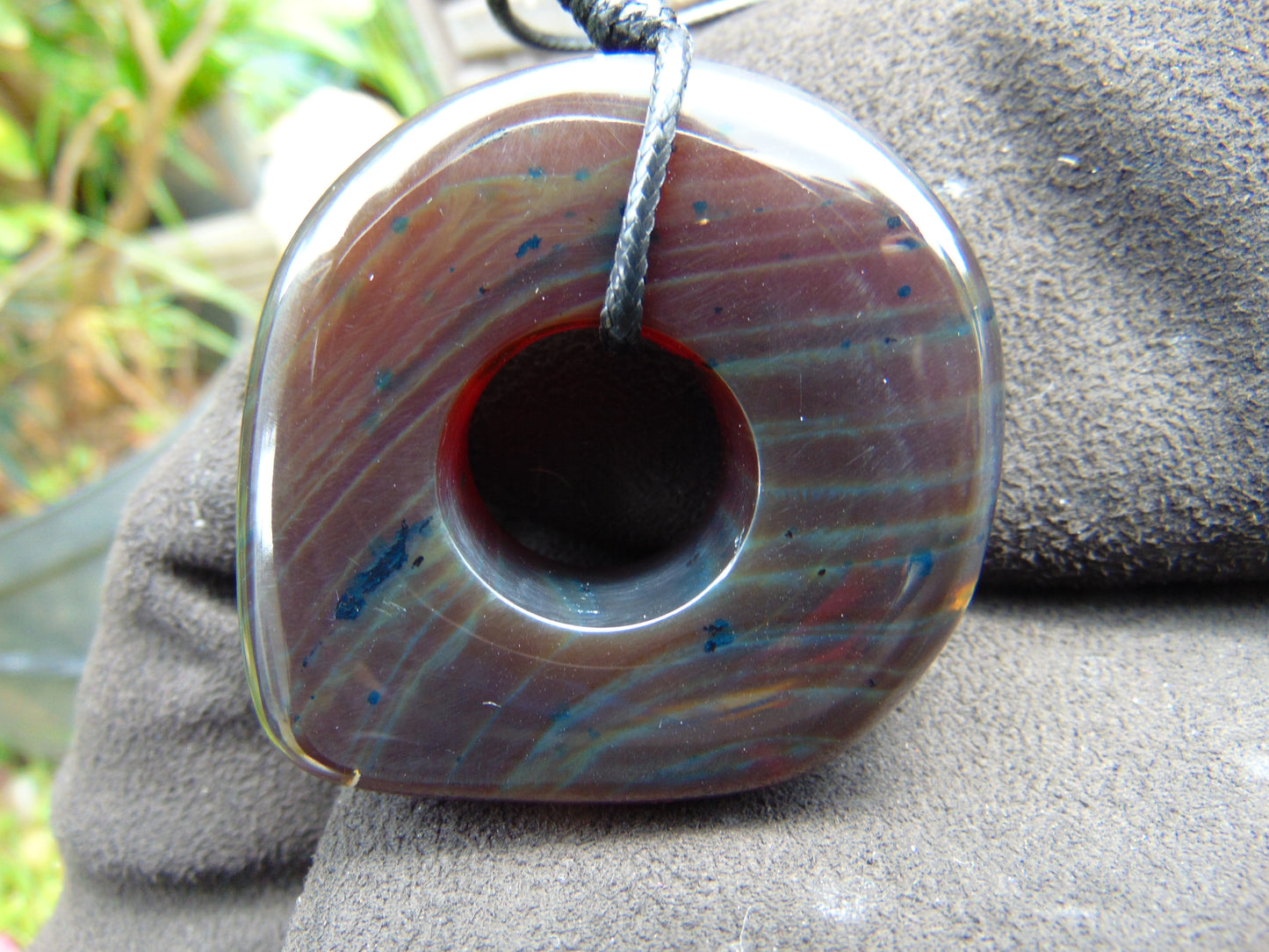 35 gram Ring Pendant Indonesian blue Amber for Healing 25y139