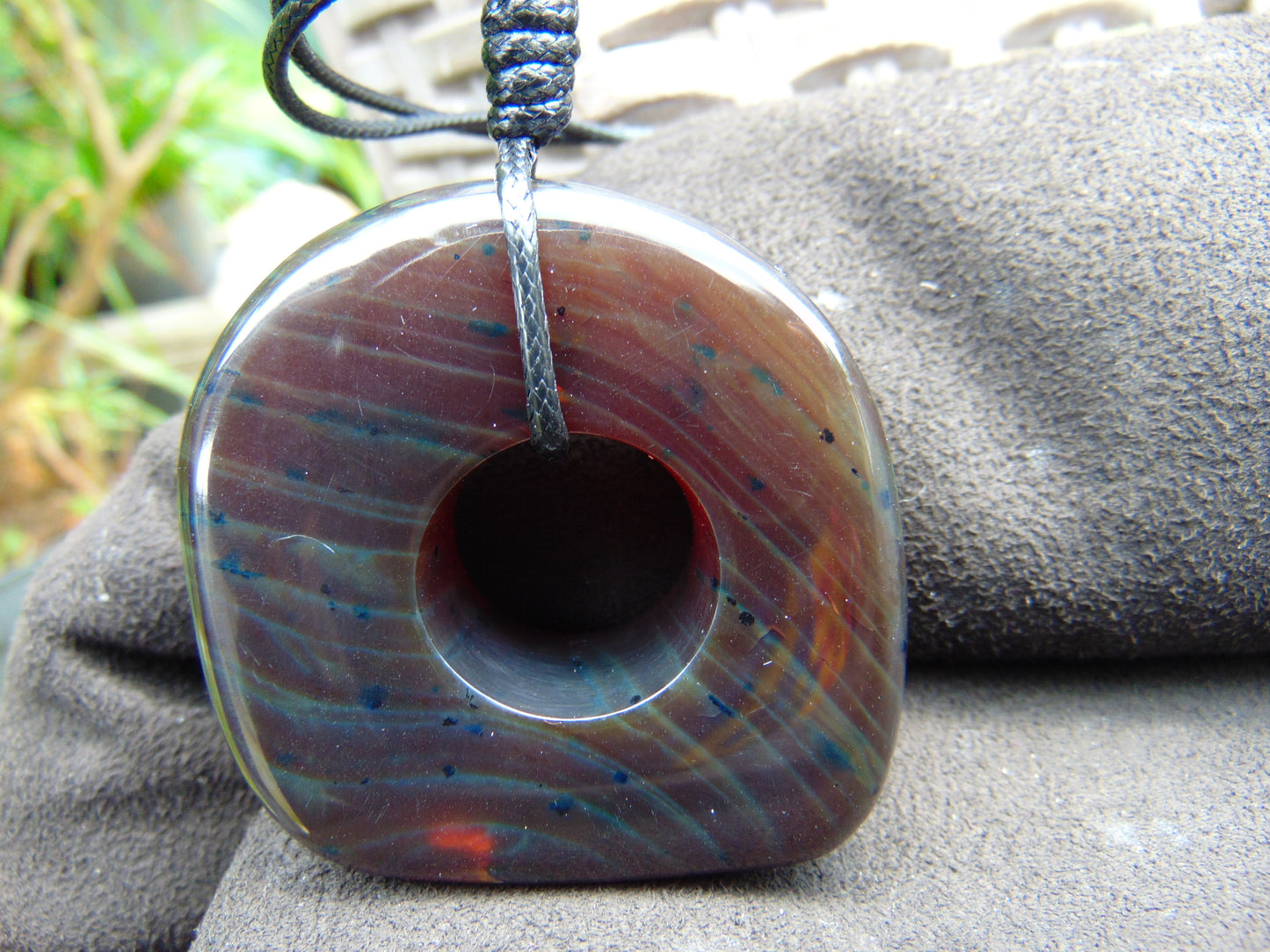 35 gram Ring Pendant Indonesian blue Amber for Healing 25y139