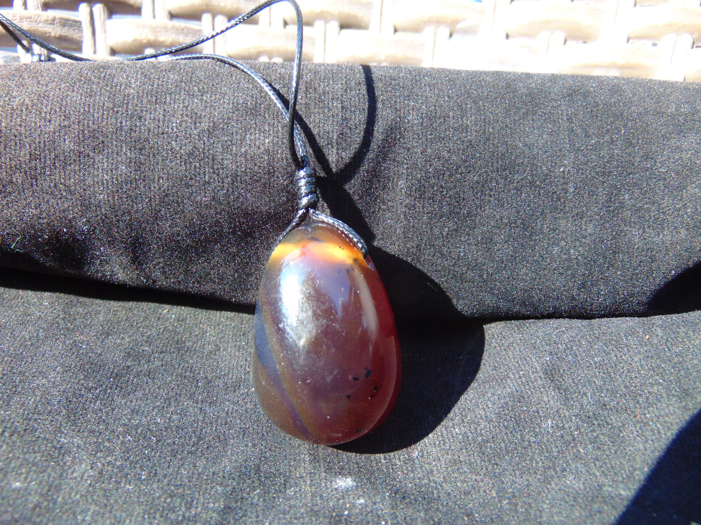 15 gram Pendant Indonesian Blue Amber for Healing 26A342