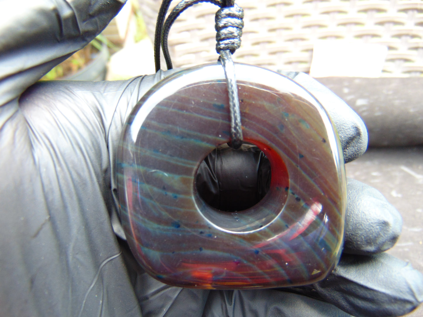 35 gram Ring Pendant Indonesian blue Amber for Healing 25y139