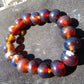 18 Gram 18 Small Beads Bracelet Indonesian Red Bluish Amber for Healing SB41