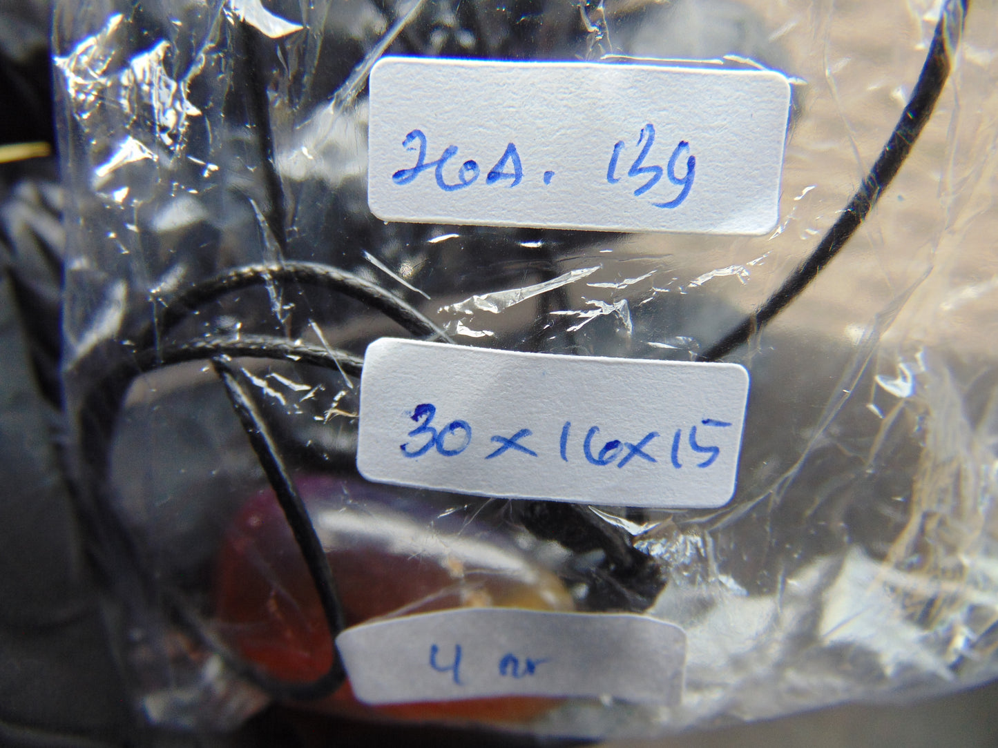 4 gram Pendant Indonesian Blue Red Amber for Healing 26A139