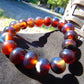 18 Gram 18 Small Beads Bracelet Indonesian Red Bluish Amber for Healing SB41