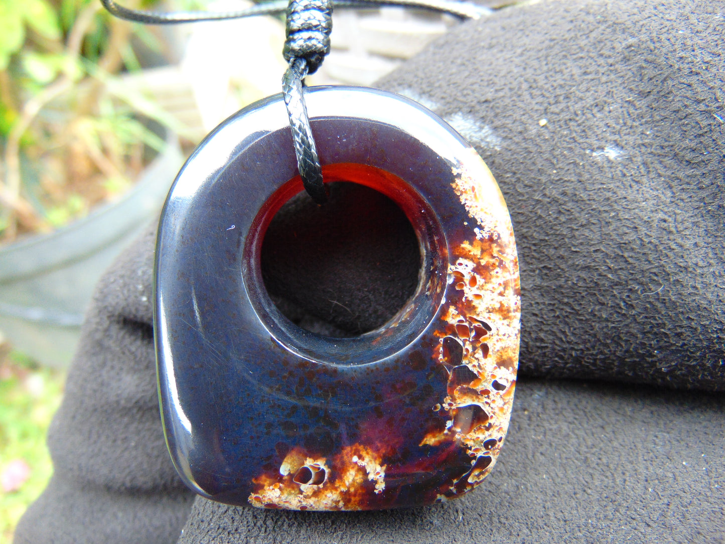 21 gram Ring Pendant Indonesian RED Amber for Healing 25N176