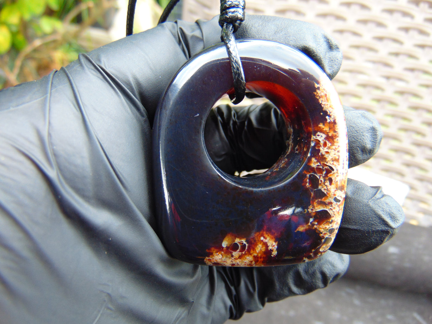 21 gram Ring Pendant Indonesian RED Amber for Healing 25N176