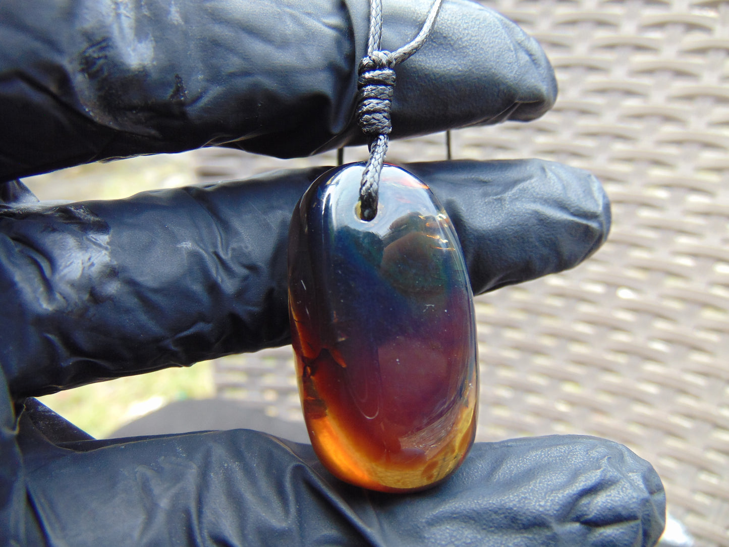 5 gram Pendant Indonesian Blue Amber for Healing 26A176