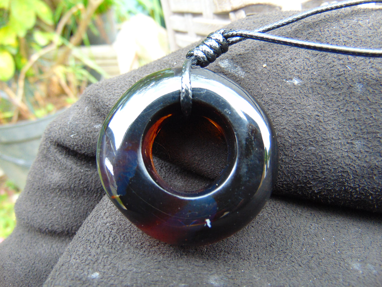 18 gram Ring Pendant Indonesian Blue Amber for Healing 25A219