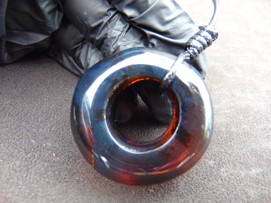 18 gram Ring Pendant Indonesian Blue Amber for Healing 25A219