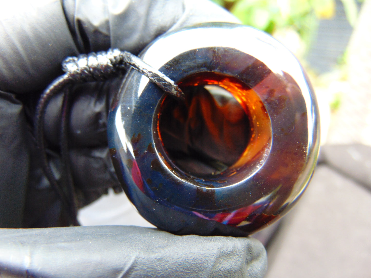 18 gram Ring Pendant Indonesian Blue Amber for Healing 25A219