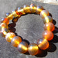 18 Gram 18 Small Beads Bracelet Indonesian Yellow Bluish Amber for Healing SB33