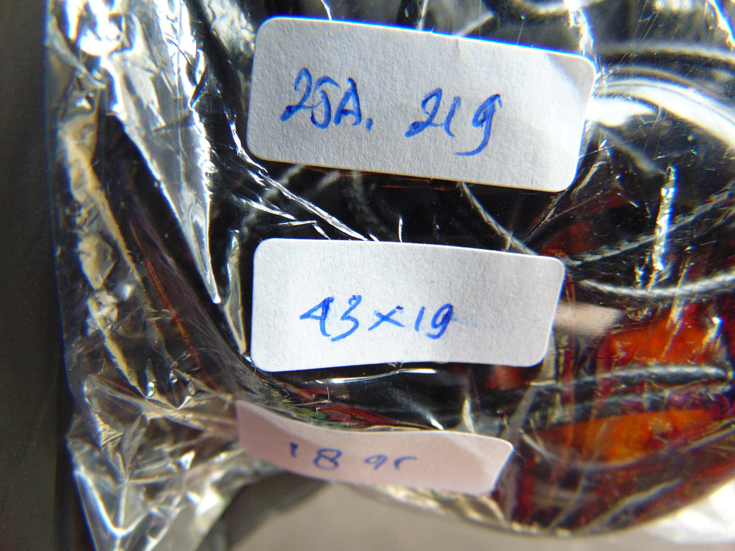 18 gram Ring Pendant Indonesian Blue Amber for Healing 25A219