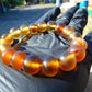 18 Gram 18 Small Beads Bracelet Indonesian Yellow Bluish Amber for Healing SB33